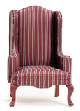 1/12 Scale Dollhouse Striped Armchair