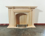 Metal Fireplace Fender, Antique Brass Finish