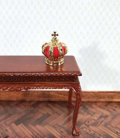 Metal Gold King's Crown with Cross