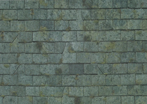 Embossed Moss Roofing Sheet in Weathered Dark Slate