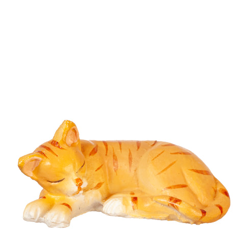 Cat, Sleeping, Left Side, Orange Tabby