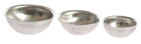 Mixing Bowls, Aluminum, Set of Three