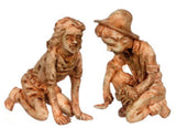 Boy and Girl Gardening Statues