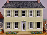 Foxcroft Estate Dollhouse, Assembled and Painted, Yellow and Soft Green