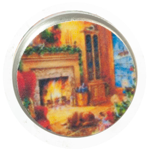 XMAS Cookie Tin, Fireplace