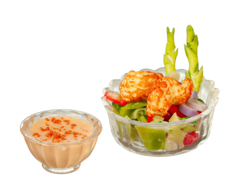 Salad with 1000 Island Dressing