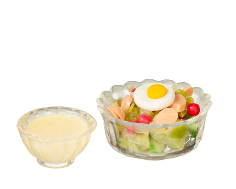 Chef's Salad with side of Ranch Dressing.
