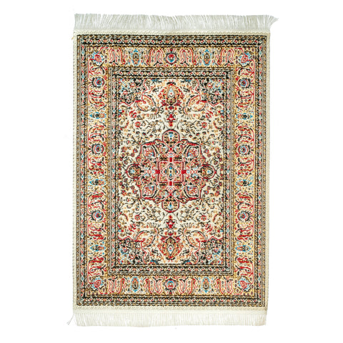Turkish Rug 6" x 4" Gold Thread