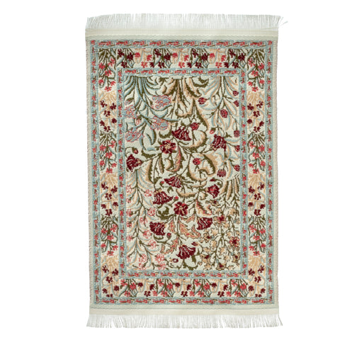 Area Rug, Turkish, Stylized Red Flowers