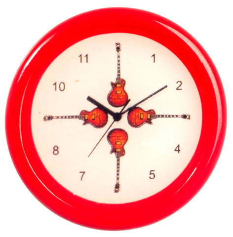 Wall Clock, Red Guitar