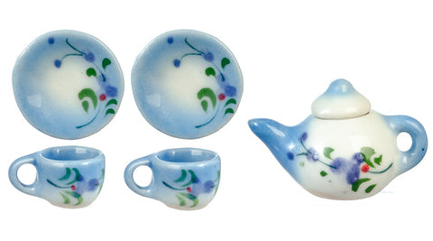 Blue Tea Set, 6pcs