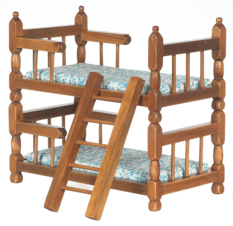 Bunk Bed, Sturdy, Walnut