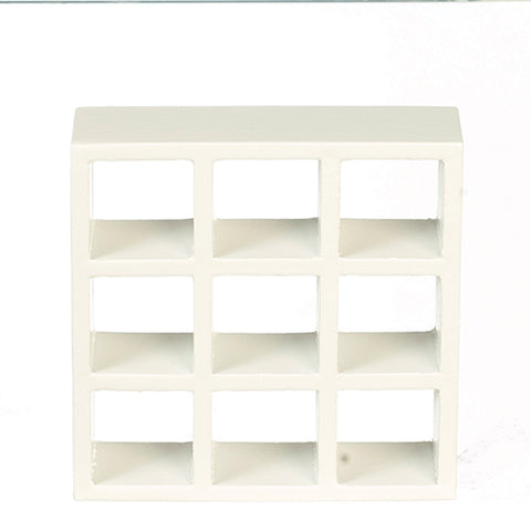 Modern 9-Shelf Unit, White