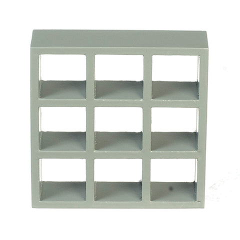 Modern 9-Shelf Unit, Grey