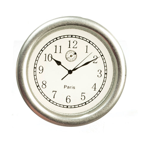 Small Silver Clock