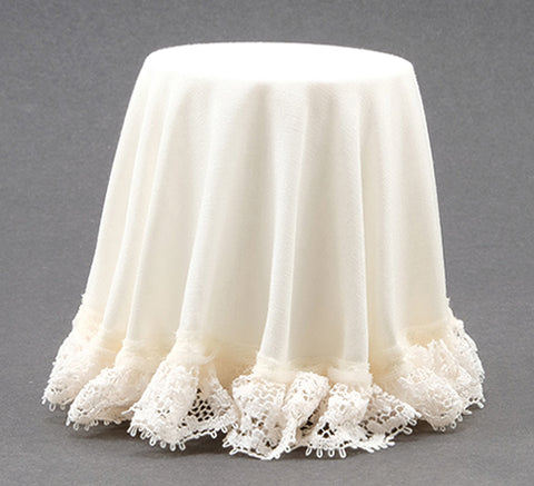 Skirted Table, Ivory