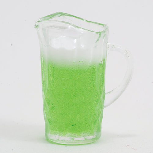 Pitcher of Green Beer with Froth, 1:12 Miniature Scale – Dollhouse Junction