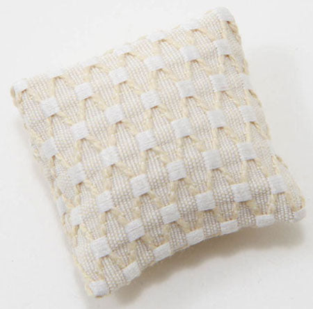 Ecru Pillow, Basket Weave