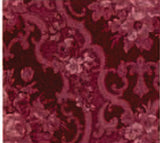English Rose Burgandy Wallpaper