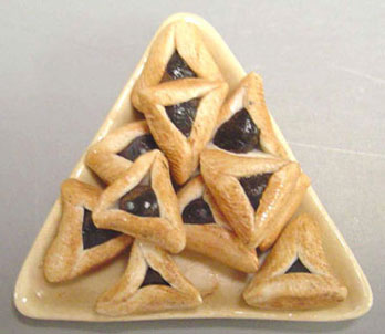 Triangle Plate Of Hamantashen