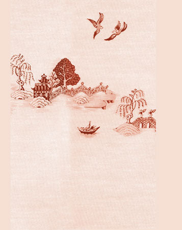 China Grove Burgandy Wallpaper Mural