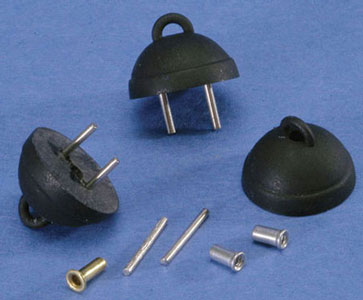 1/12 Scale ceiling chandelier canopy adapter in black
