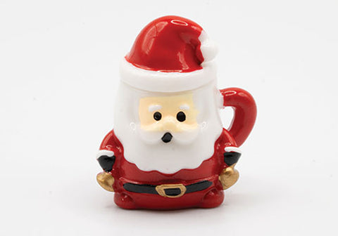 Santa Mug Cookie Jar with Lid, 2 Piece Set