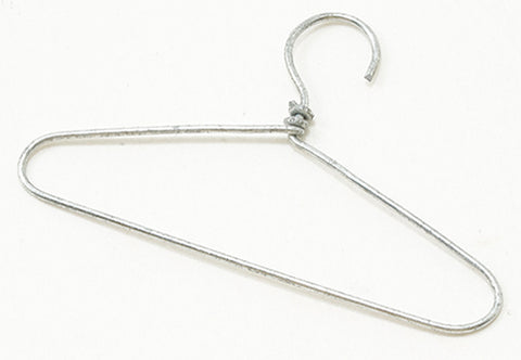 Wire Coat Hanger, Silver