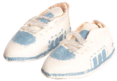 Baseball Style Cleats, Blue and White, LIMITED STOCK