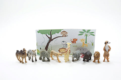 Safari Animals, set of 9
