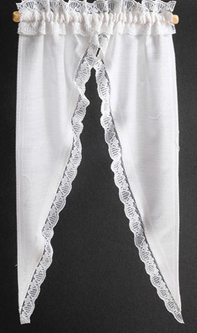 Tiffany Ruffle Curtains, White