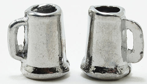 Pewter mugs, Pair