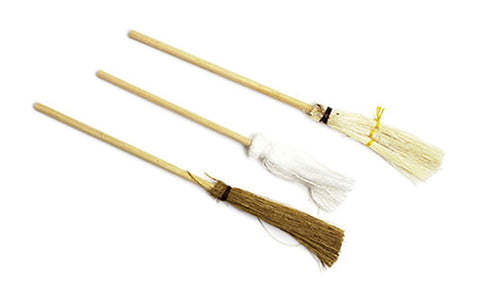 Dollhouse Miniature Set of Brooms