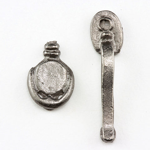 Door Handle and Knocker Set, Pewter