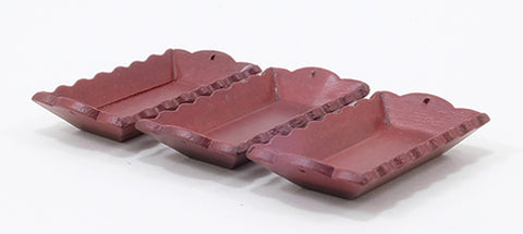 Mahogany Trays, Set of 3