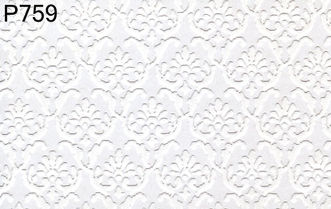 Prepasted Wallpaper, Grey Embossed