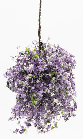 Hanging Floral, Large, Lucious Lavender and White