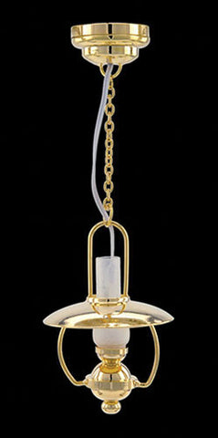 Hanging Oil Light with Wand, LED, Brass