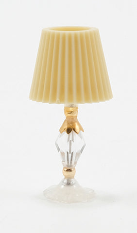 Crystal Table Lamp with Gold Trim, Non Working