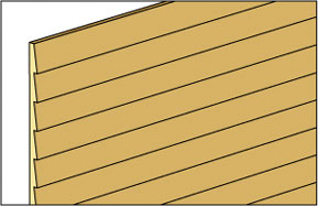 3/8 Clapboard Siding 36 Inch Long