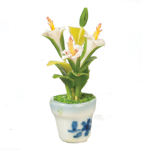 1/12 Scale miniature Hibiscus flower in pot