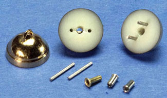 CK806 Brass Plug In Ceiling Plate