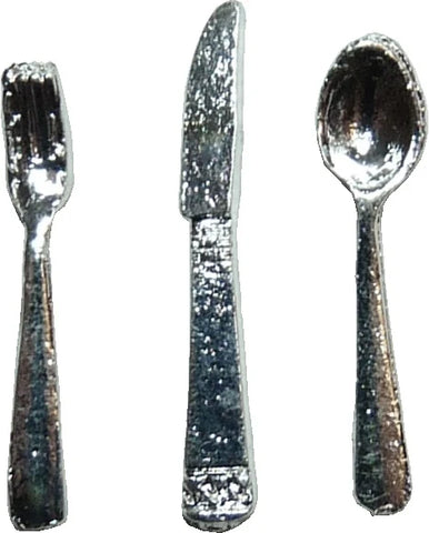 Metal Silver Flatware, 1 Place Setting