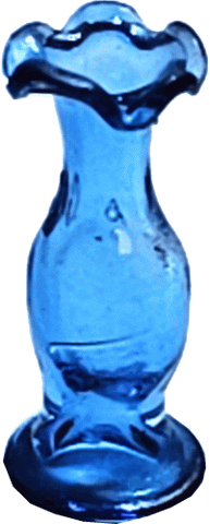 Turquoise Vase, Glass