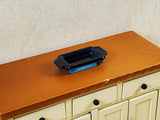Glass Casserole Dish with Handles in Cobalt Blue