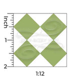 Floor Tile, Paper Sheet, Fran's Large Diamond Tile,  Lime Green and White