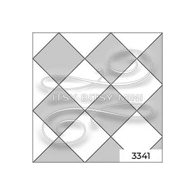 Fran's Large Diamond Tile, Grey and White for Dollhouse