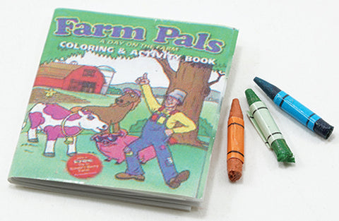 Coloroing Book Set with Crayons