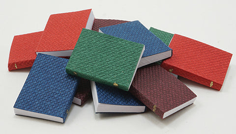 1/12 Scale Miniature books with textured covers