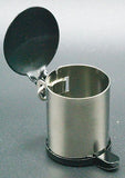 Stainless Steel Trash Can with Moveable Lid